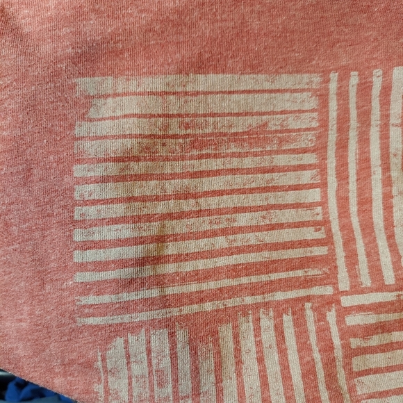 Mens Fossil heathered red t-shirt - Picture 3 of 6